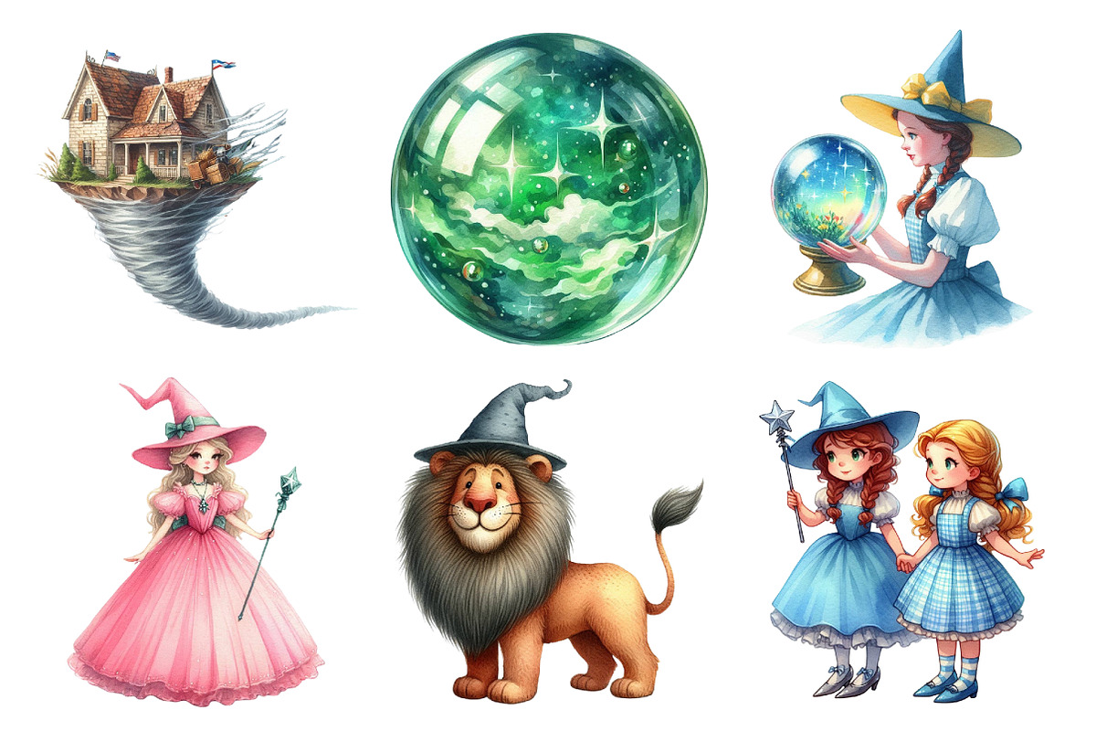 Wizard of Oz , Dorothy Clipart, an Illustration by Daily.Designs (Photo 5 of 5)