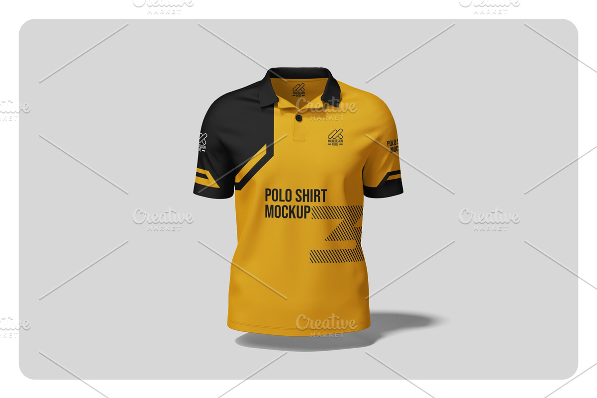 Polo Shirt Jersey Mockup, a Shirt Mockup by Pixie Creative (Photo 3 of 5)