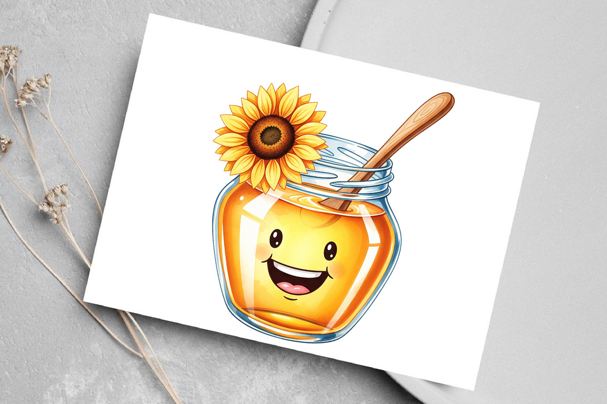 Watercolor Autumn Smiley Clipart PNG, a Seasonal Illustration by Canvas Craft (Photo 7 of 9)