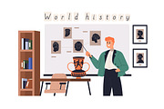 School teachers in classrooms set, an Education Illustration by Good Studio (Thumbnail 14 of 15)