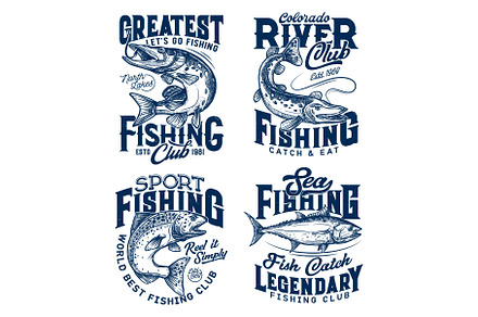 Fishing logo digital assets for download