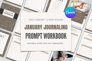 Prompt Journaling Workbook | Canva