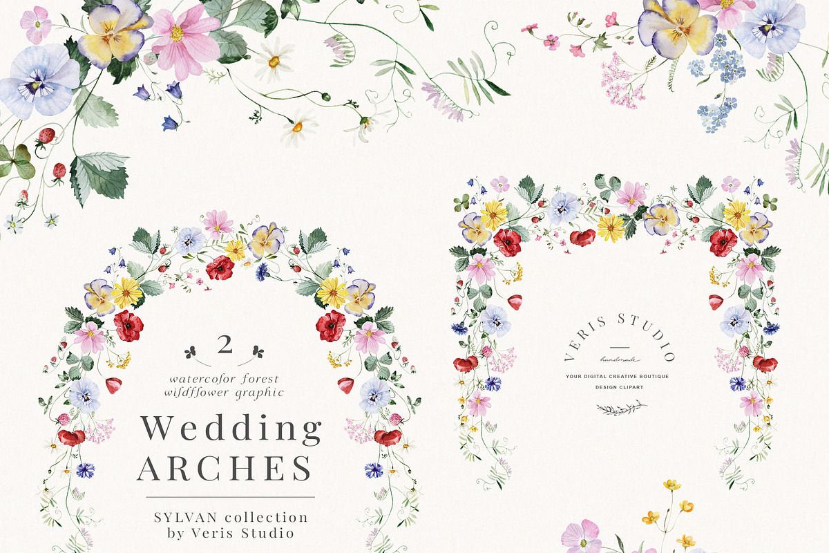 BUNDLE Watercolor Floral Graphic, a Decorative Illustration by Veris Studio (Photo 33 of 43)