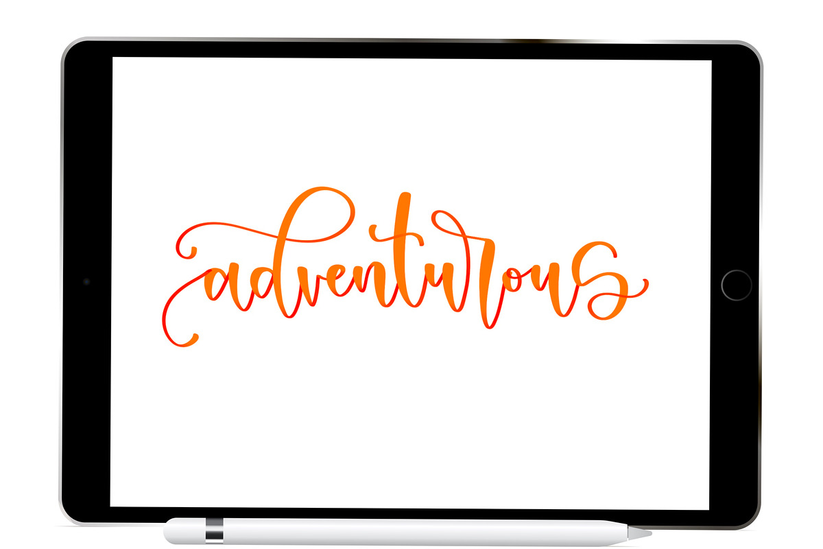 Changing Procreate Lettering Brush, a Brush Add-On by Blue Strawberry Studio (Photo 2 of 6)