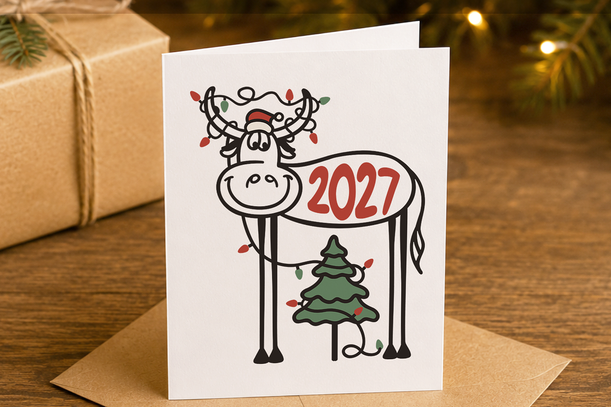 Funny Christmas 2027 Deer SVG Cricut, an Object Graphic by TanchaArt (Photo 7 of 8)