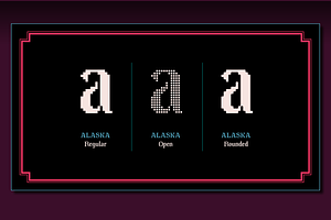 Alaska - Art Nouveau Pixel Art