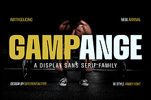 Gampange - Modern Sans Family