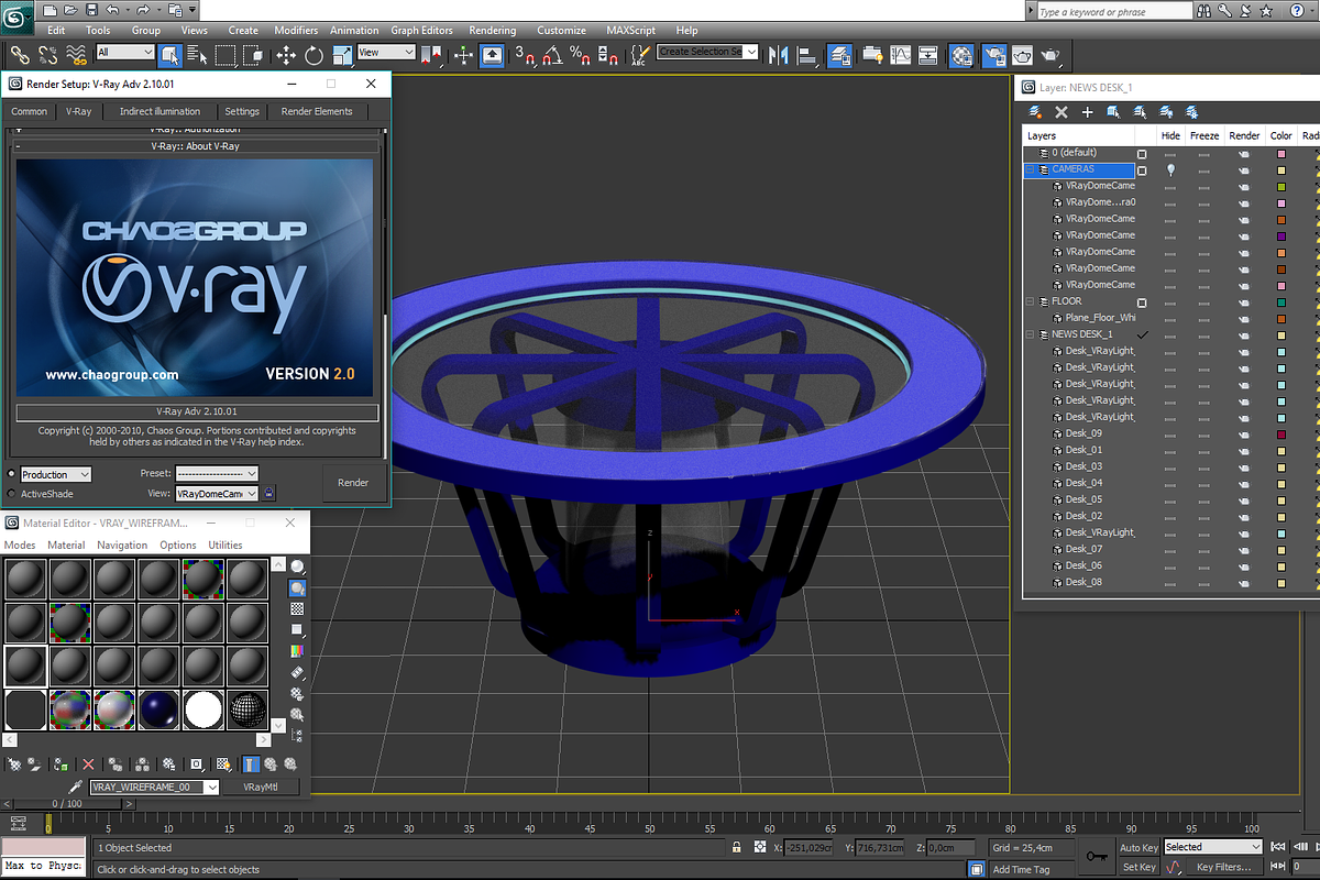 TV Studio News Desk 1, a Furniture 3D Model by akerStudio (Photo 15 of 16)