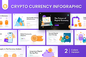 Crypto Currency Infographic Slides, a Presentation Template by Antstheme