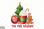 Tis the Season Christmas PNG, an Illustration by Black Bird Studio (Thumbnail 1 of 4)