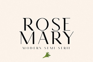 Rosemary - Modern Semi Serif