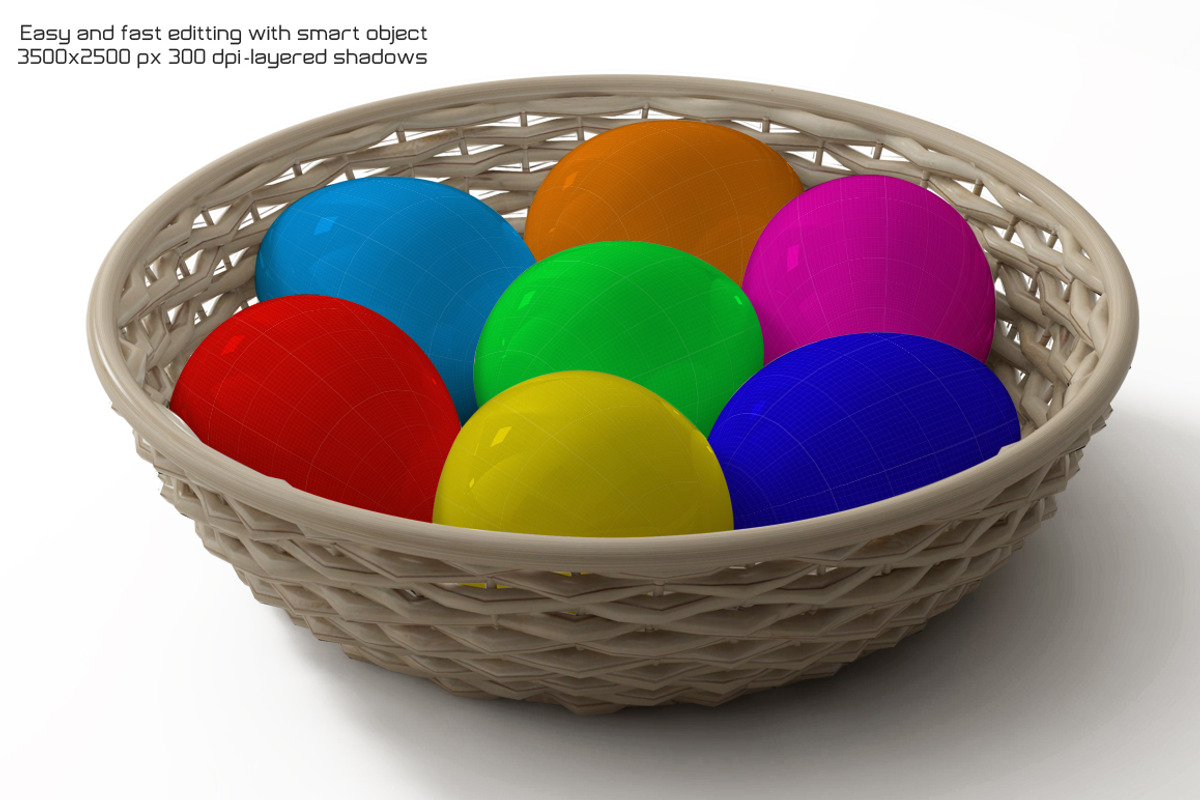 Easter Eggs Mock-up, a Mockup by akropol (Photo 5 of 5)