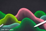 CHALK BRUSHES FOR PROCREATE, a Brush Add-On by seamless team (Thumbnail 6 of 6)