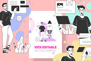Tech Guy Illustration Kit, an Illustration by Pixelz Studio (Thumbnail 5 of 6)
