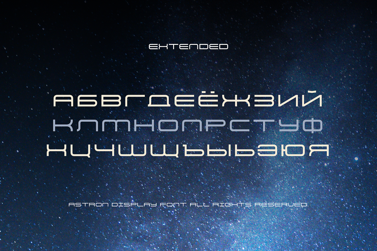 Astron Display Font, a Sans Serif Font by alpercakici (Photo 3 of 8)