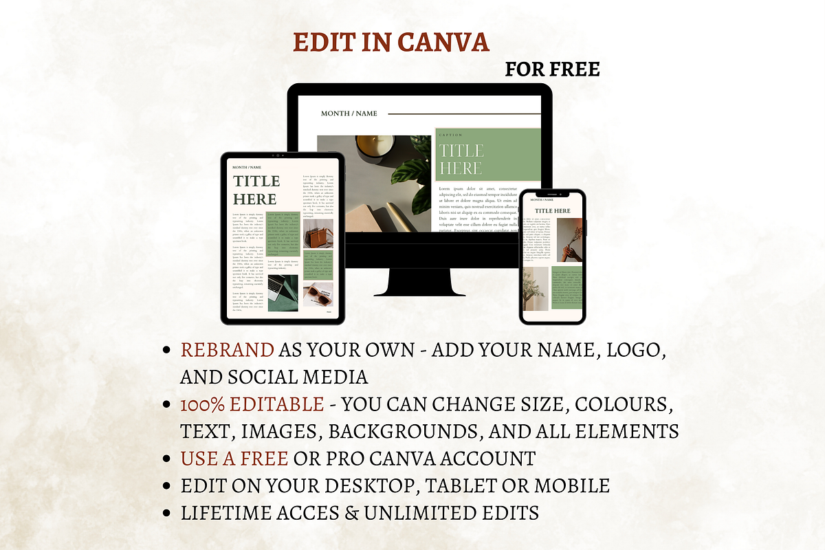 Email Marketing Newsletter Template, a Templates & Theme by Digital By Nikoleta (Photo 6 of 11)
