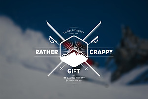 Humoristic Christmas Vector Badge