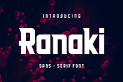 Ranaki, a Sans Serif Font by lelevien (Thumbnail 1 of 5)