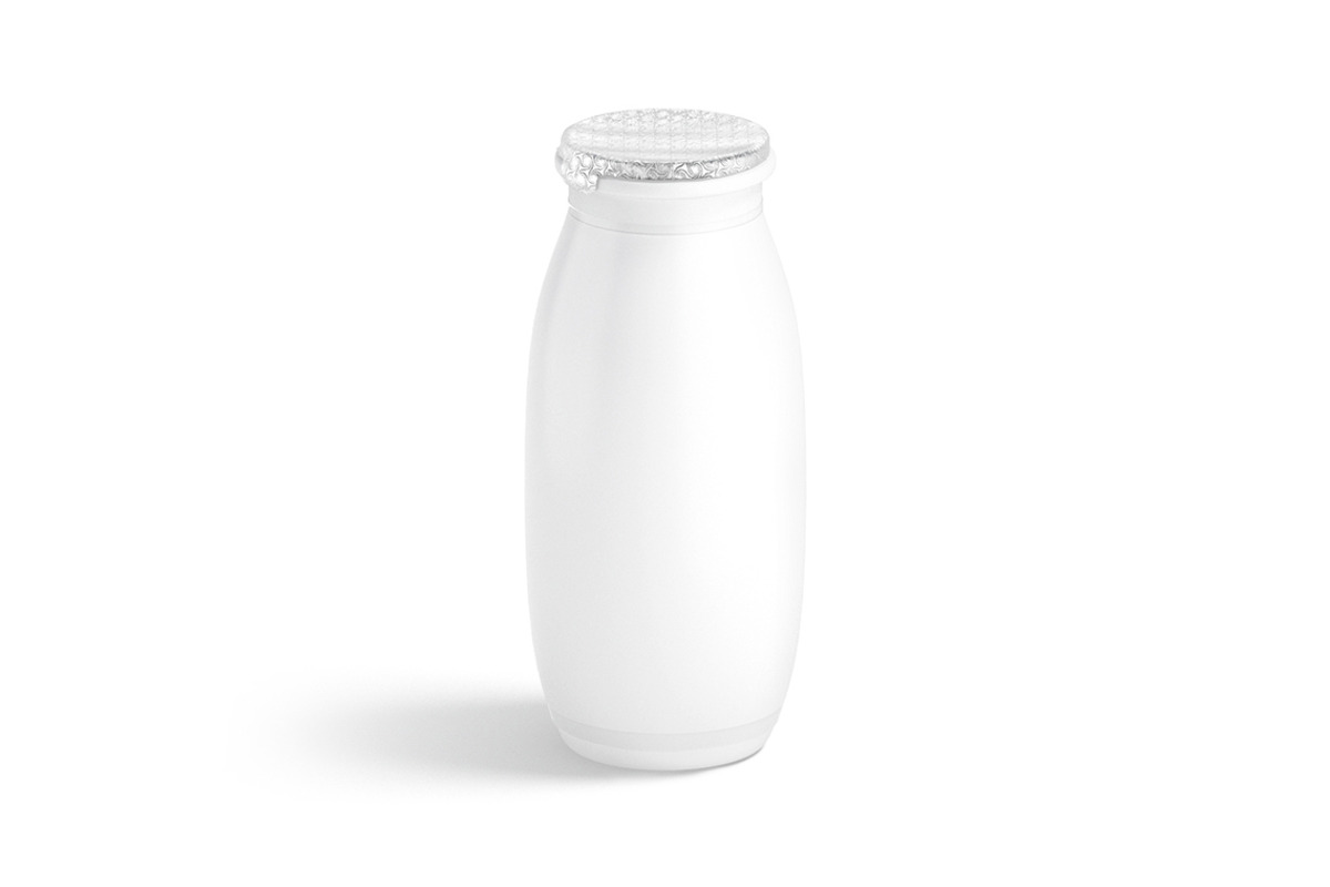 White Plastic Yogurt Bottle 3D Model, an Object 3D Model by rebrandy (Photo 1 of 9)