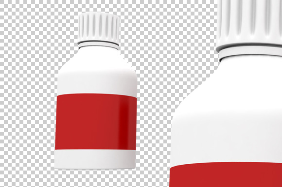 Bottle 3D Render Png