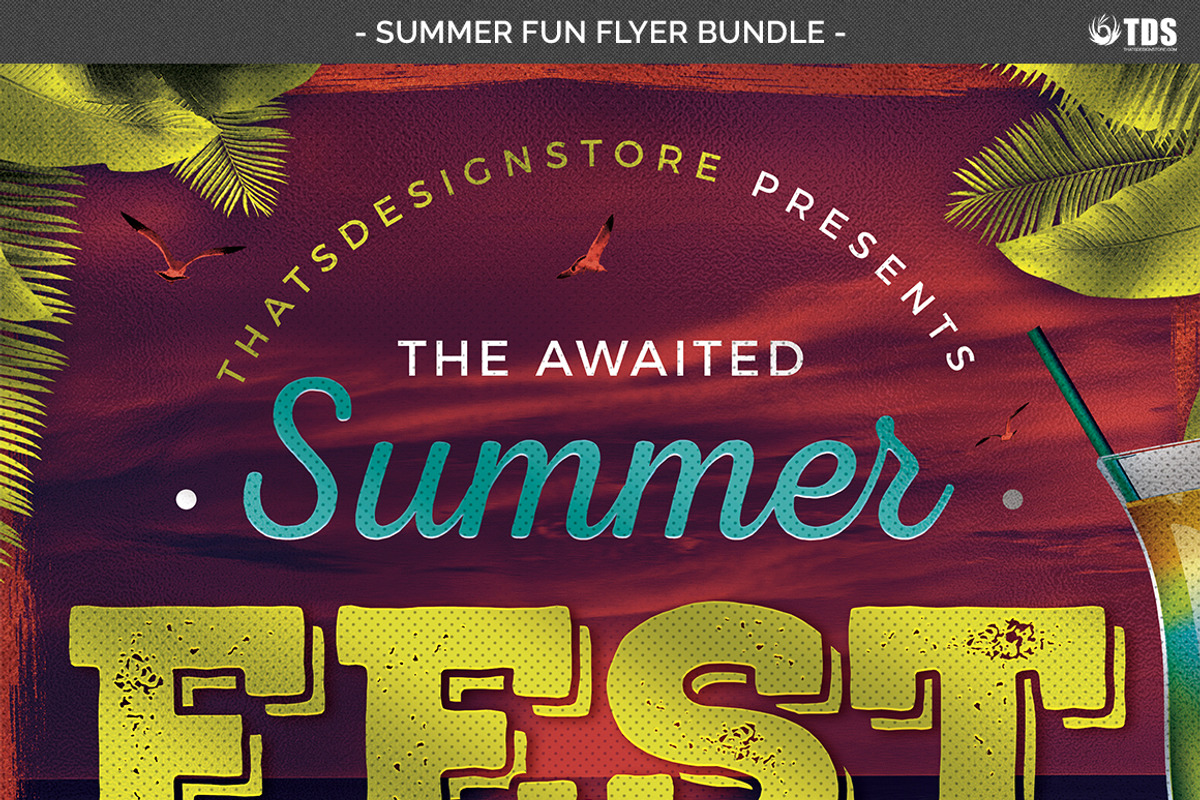 Summer Fun Flyer Bundle, a Flyer Template by ThatsDesign Art