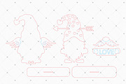 Cupid Gnome Laser Cut File Svg, a Pattern Graphic by taramija (Thumbnail 3 of 3)
