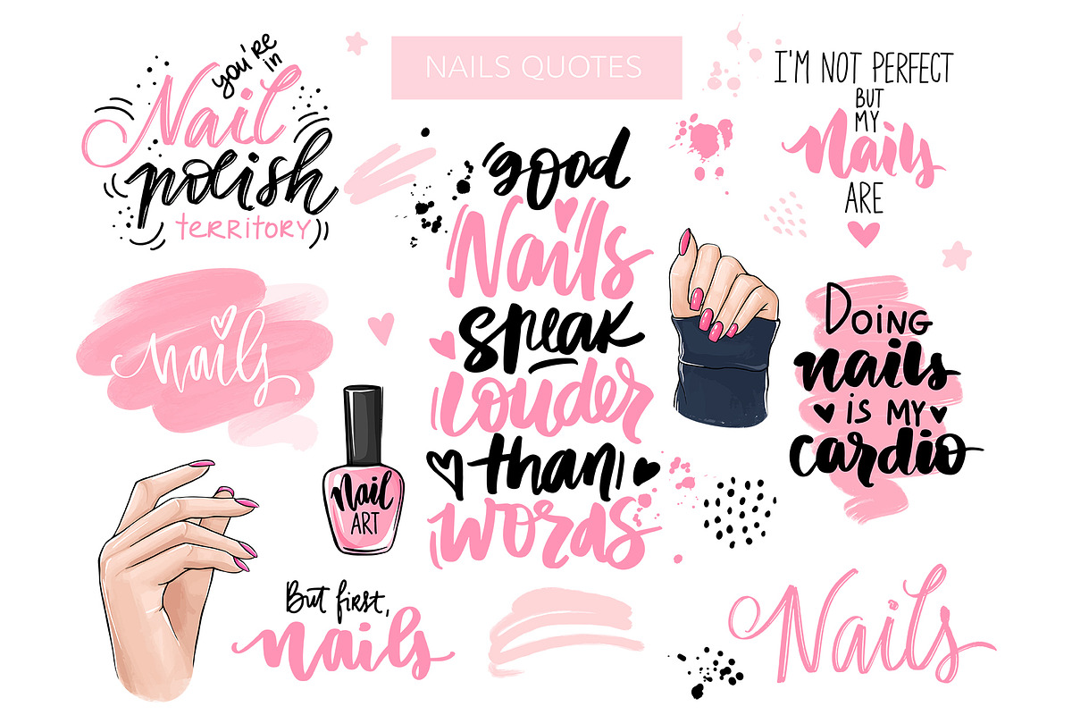 Nails & Quotes, an Illustration by Yana Lesiuk (Photo 1 of 6)