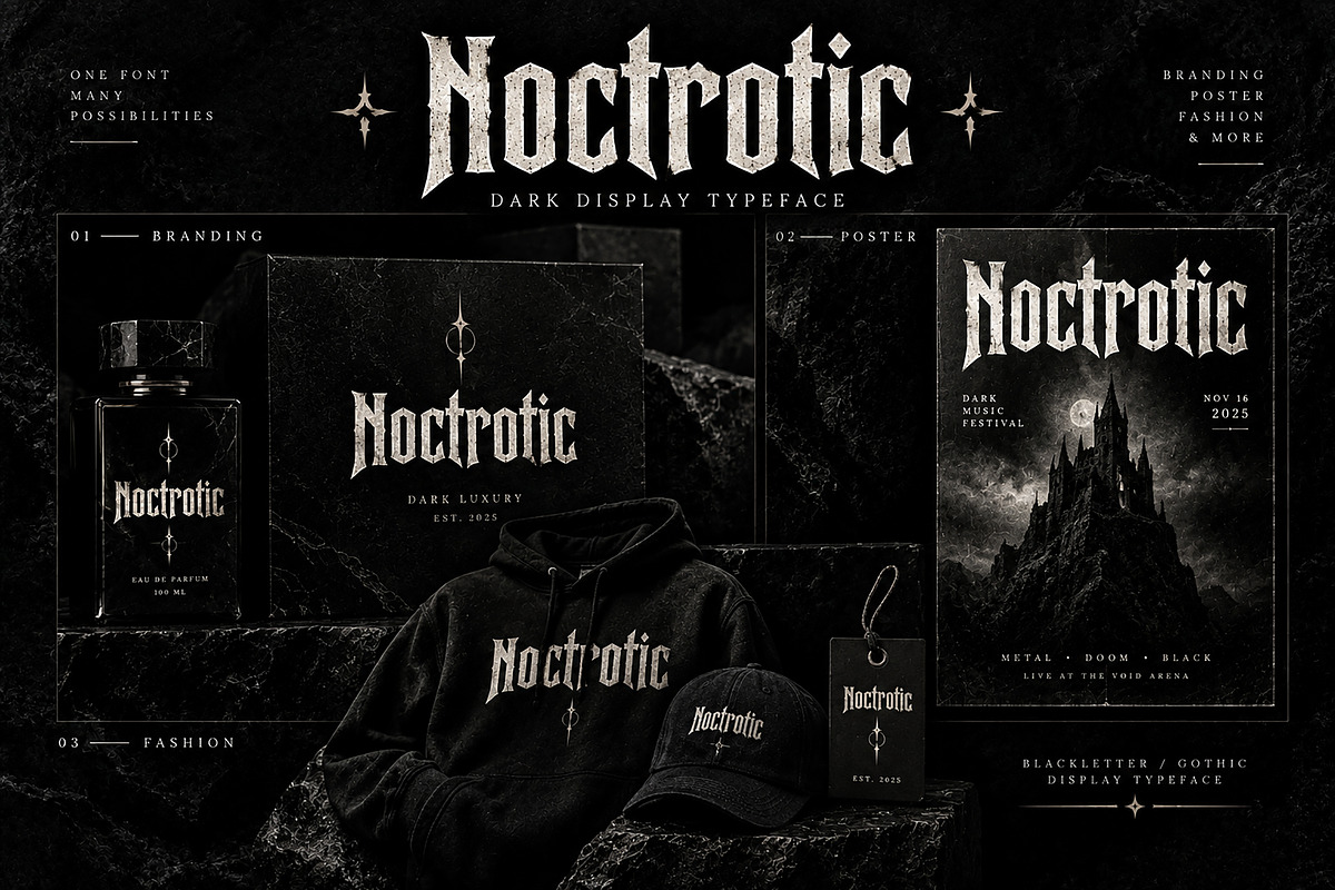 Noctrotic, a Blackletter Font by Wow Magic (Photo 2 of 5)