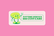 Retro Cartoon Call Center Badges, a Graphic by The Isian (Thumbnail 2 of 5)