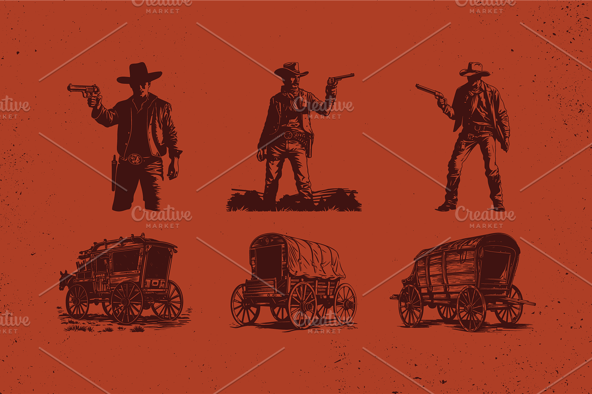 33 Western Illustrations, an Object Illustration by Zengi (Photo 4 of 7)