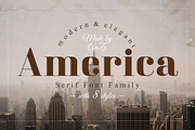 America Serif Font Family, a Serif Font by Anna Zakharchenko (Thumbnail 1 of 13)