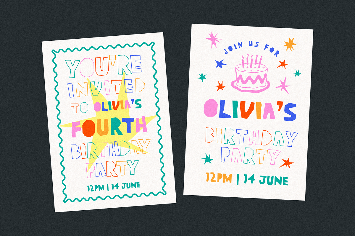 Monday Crunchy Quirky Cutout Font, a Handwritten Font by 24Design Studios (Photo 6 of 9)