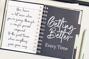 Getting Better - Handwritten Font