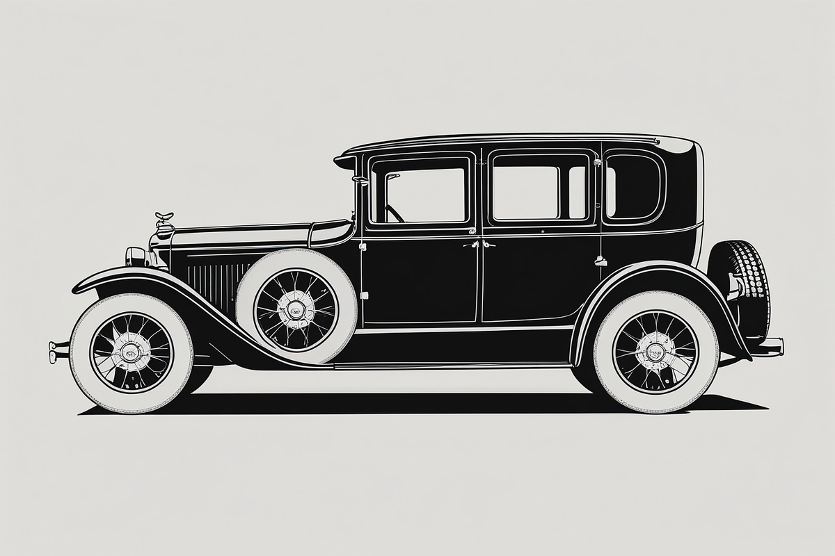 8 Vintage Car Silhouette Bundle, an Illustration by Creativeshirt (Photo 3 of 9)