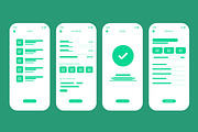 Mobile App Wireframe Layout, a Wireframe Template by ContestDesign (Thumbnail 3 of 3)