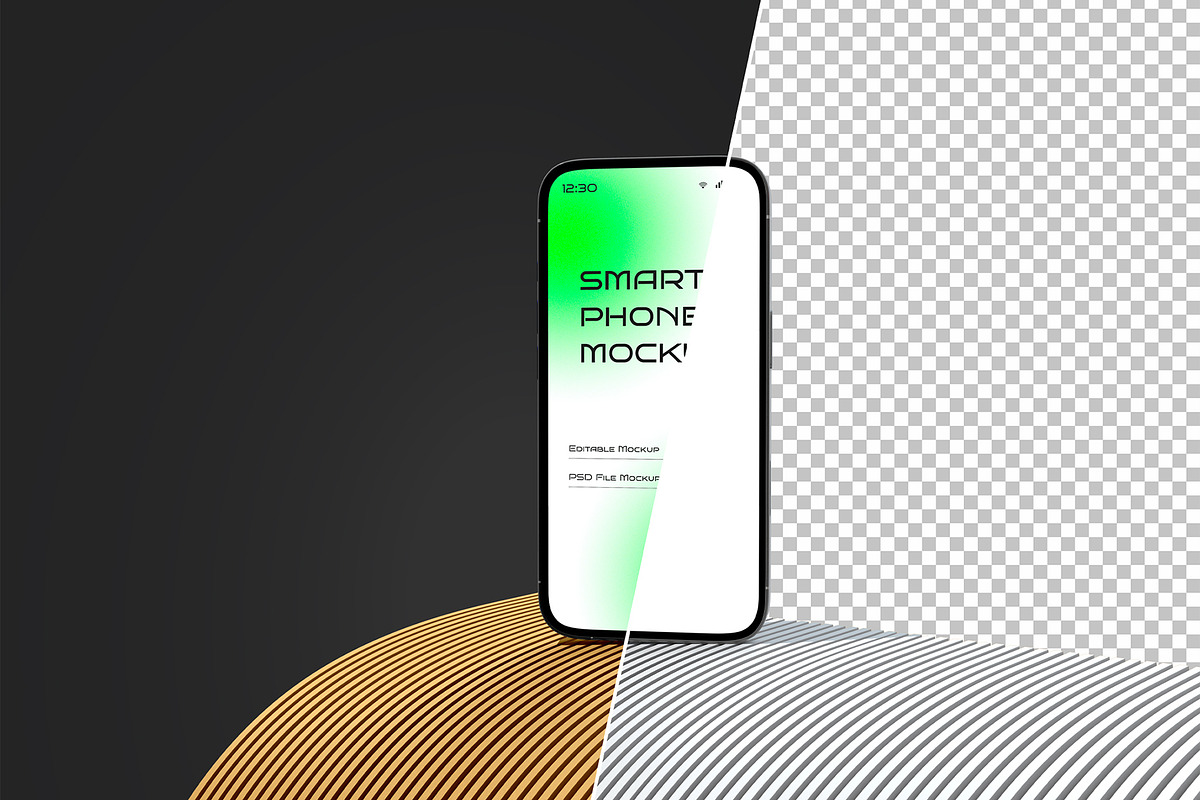 Editable Smartphone Display Mockup, a Product Mockup by graphypix (Photo 2 of 4)