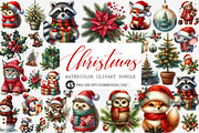 Woodland Christmas Sublimation PNG, an Illustration by SinaCreation (Thumbnail 1 of 7)