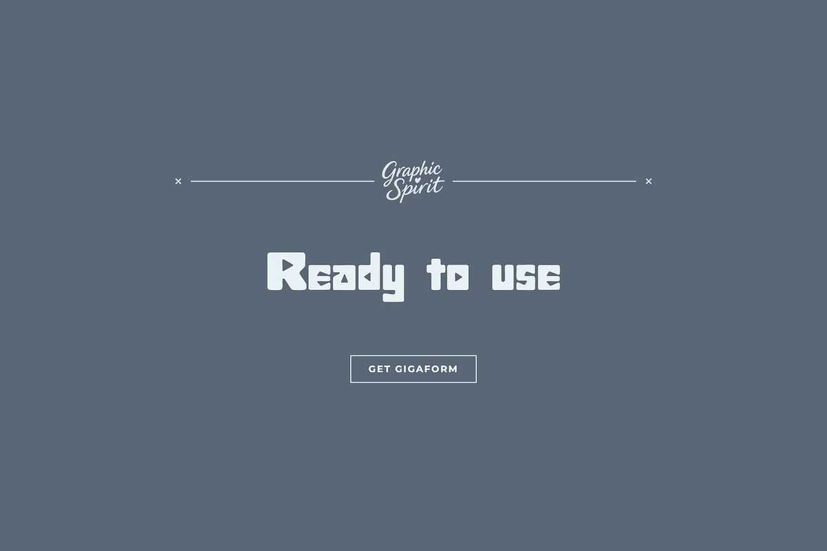 Gigaform Modular Arcade Display Font, a Blackletter Font by Graphic Spirit (Photo 8 of 8)