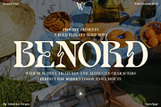Benord - Bold Elegant Serif, a Serif Font by Valentino Vergan (Thumbnail 1 of 14)