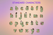 Halloween Font and Alphabet Bundle, a Sans Serif Font by Adalin Shop (Thumbnail 11 of 19)