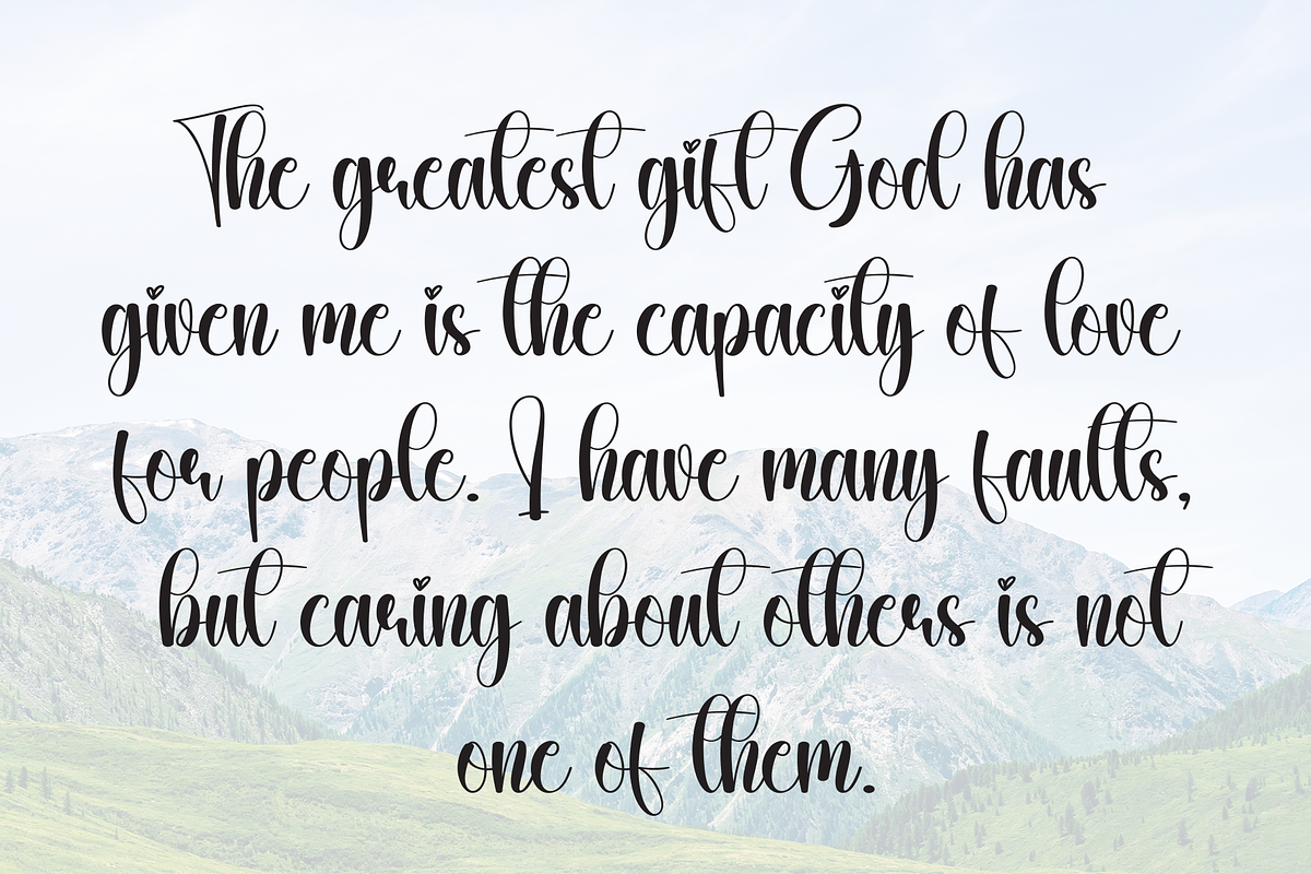 Rainbow | Script Font, a Handwritten Font by Scratchones (Photo 6 of 9)