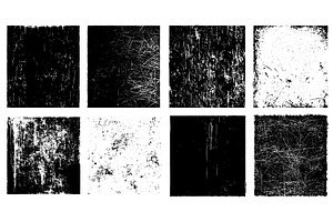 Black squares with grunge textures, a Texture Illustration by Stock-Smart-Start