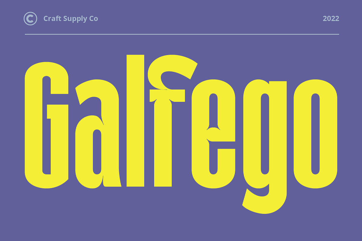 Galfego Condensed Sans Serif, a Sans Serif Font by Craft Supply Co. (Photo 1 of 12)