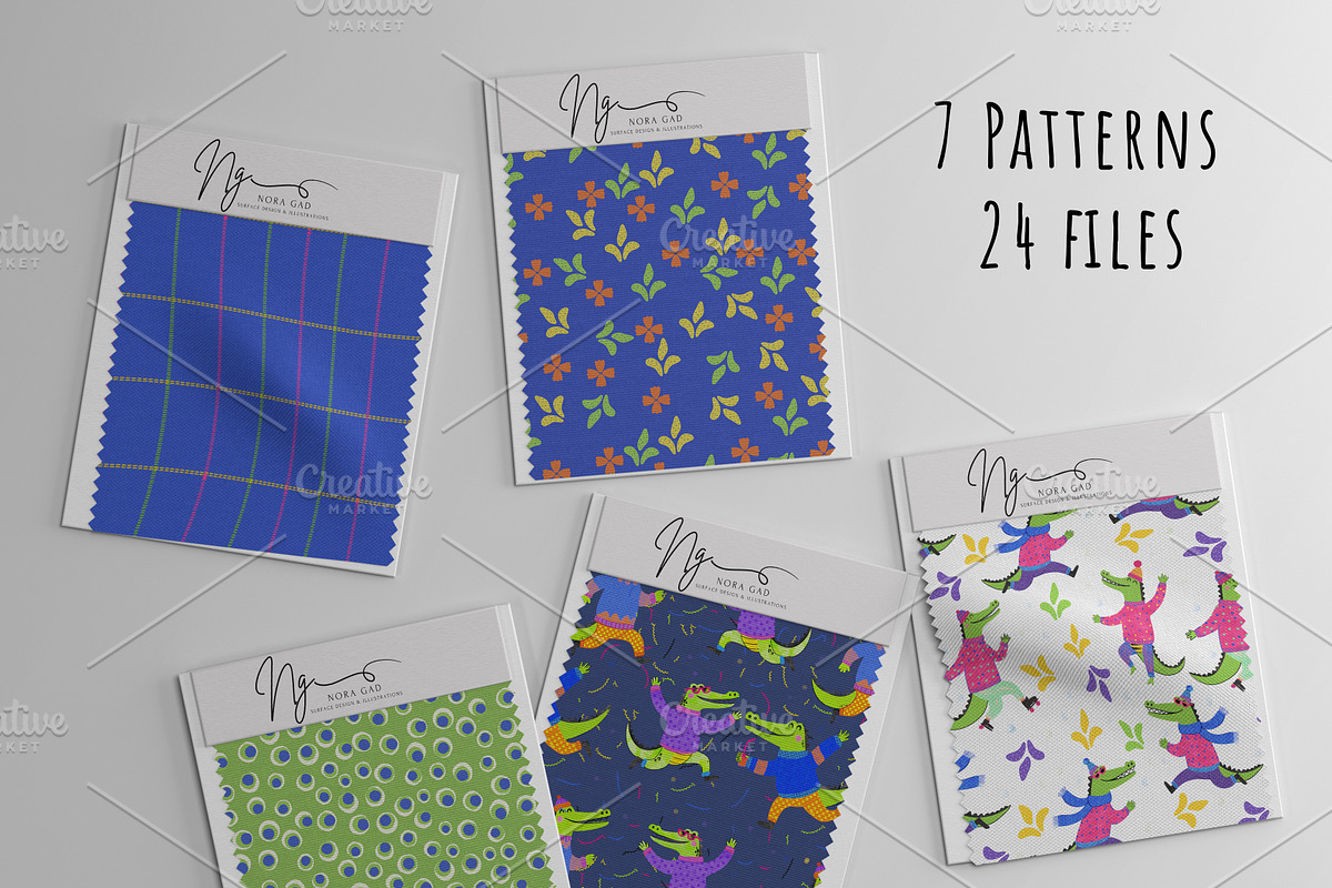 Croc-ON-Roll Collection, a Pattern Graphic by Nora Gad (Photo 3 of 21)