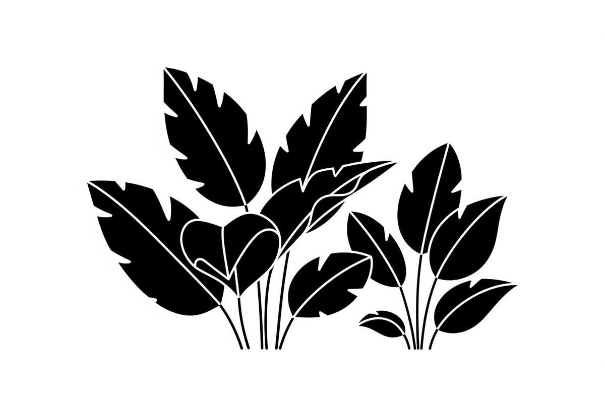 Minimal Botanical Leaf Silhouette Bu, an Illustration by Creativeshirt (Photo 15 of 51)