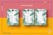 Natural Tropical Leaves Resume Canva, a Resume Template by Millusti (Thumbnail 8 of 9)