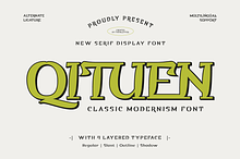 Qituen - Classic Modernism Font