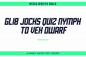 RESILIENCY FONT FAMILY