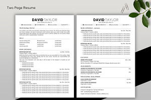 ATS Resume CV Word & PowerPoint 15B