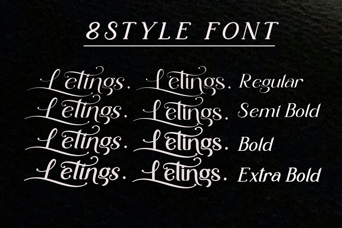Letings, a Serif Font by Sulthan Studio (Photo 2 of 8)